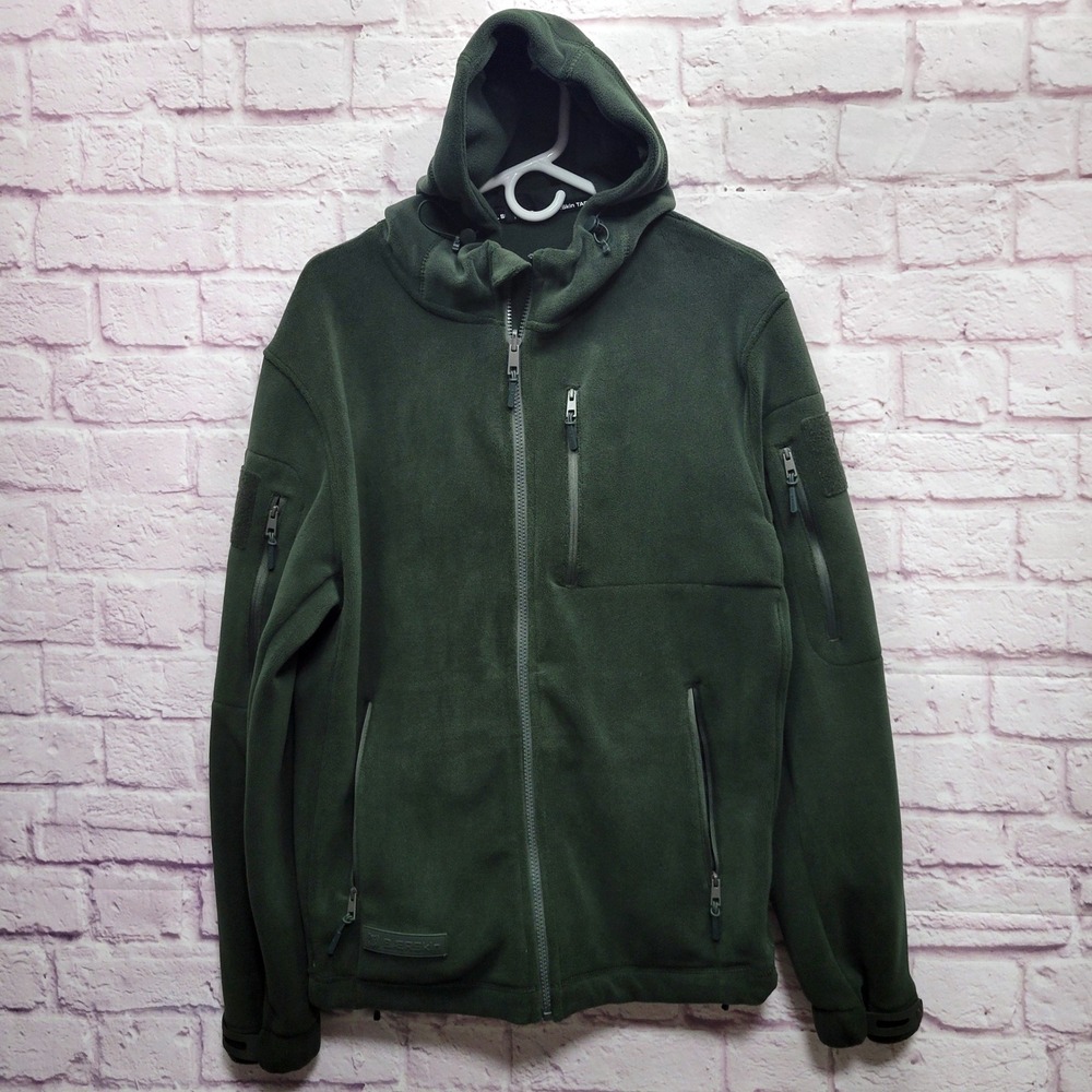 BAERSkin Tactical Supply Fleece Hoodie M Full Zip Military Techwear Gorp Outdoor